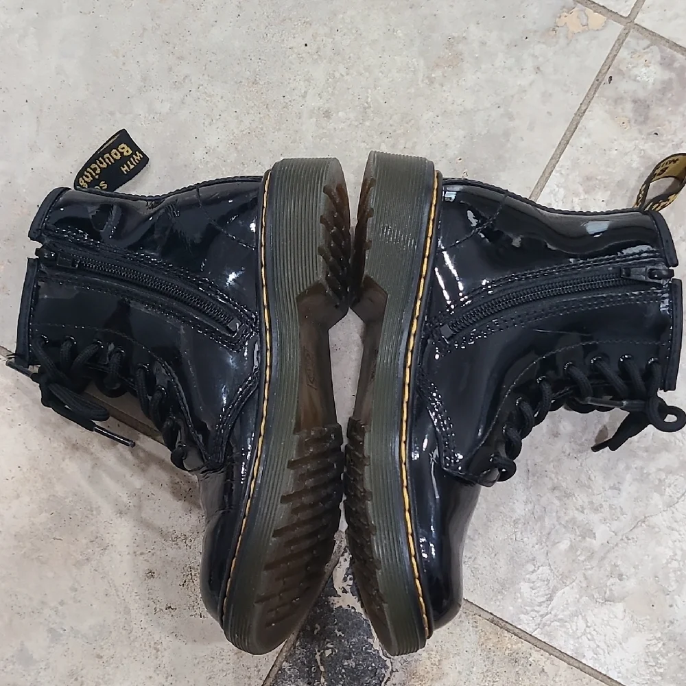 Dr. Martens Shiny Black Combat Boots